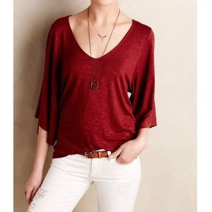 Anthropologie Deletta Kimono Sleeve Tee